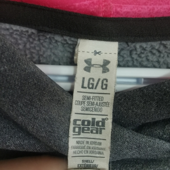 Under Armour Breast Cancer Storm Hoodie size Large Pink and Gray - Picture 4 of 5
